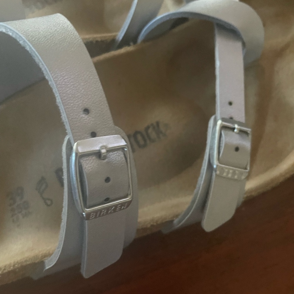 Birkenstock Women's Silver  Sandals - Picture 4 of 5